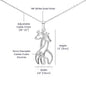 Giraffe Necklace gift for daughter in gold and silver finish with message card box – GyftWear – image 4