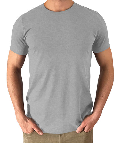 Men's Athletic Heather T Shirts Premium Casual Short Sleeve Classic Fit Crew Neck Shirts