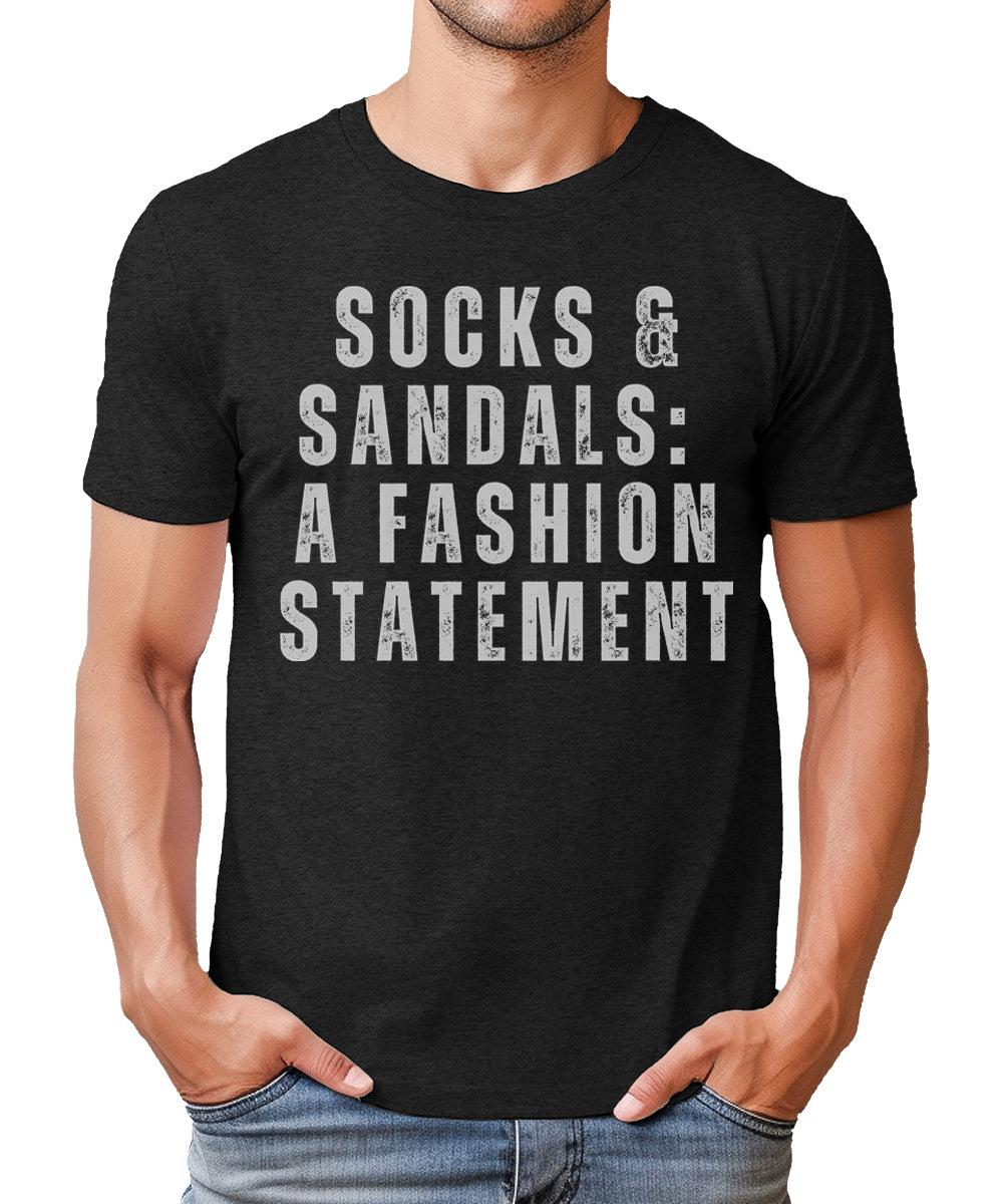 Socks and Sandals Fashion Statement Mens Graphic Tee