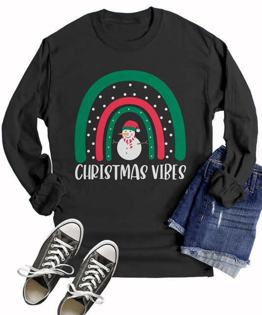 Christmas Vibes Women Long Sleeve T-Shirt