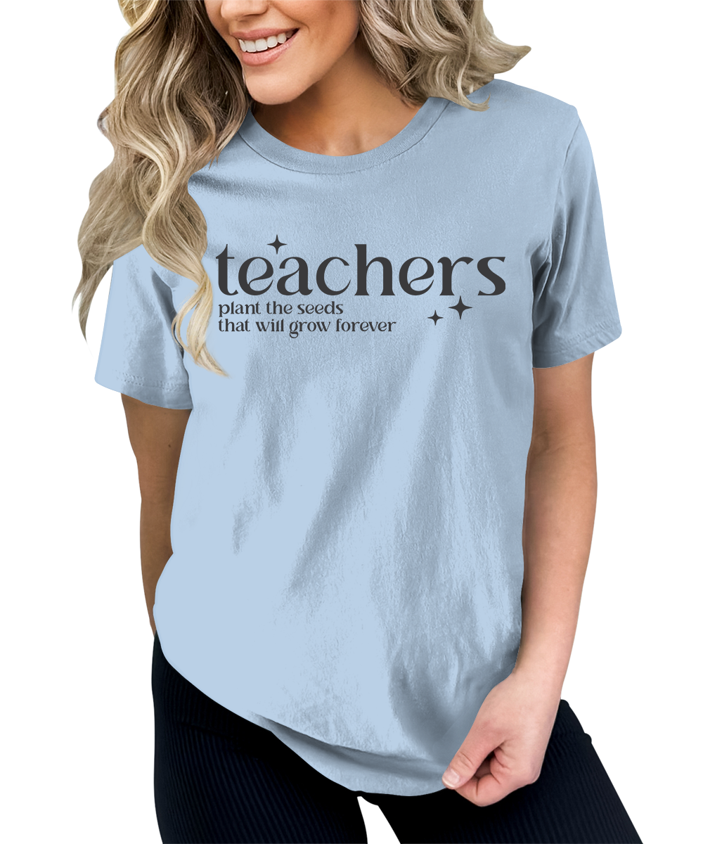 Women's Teachers Plant The Seeds Teaching Graphic Tees