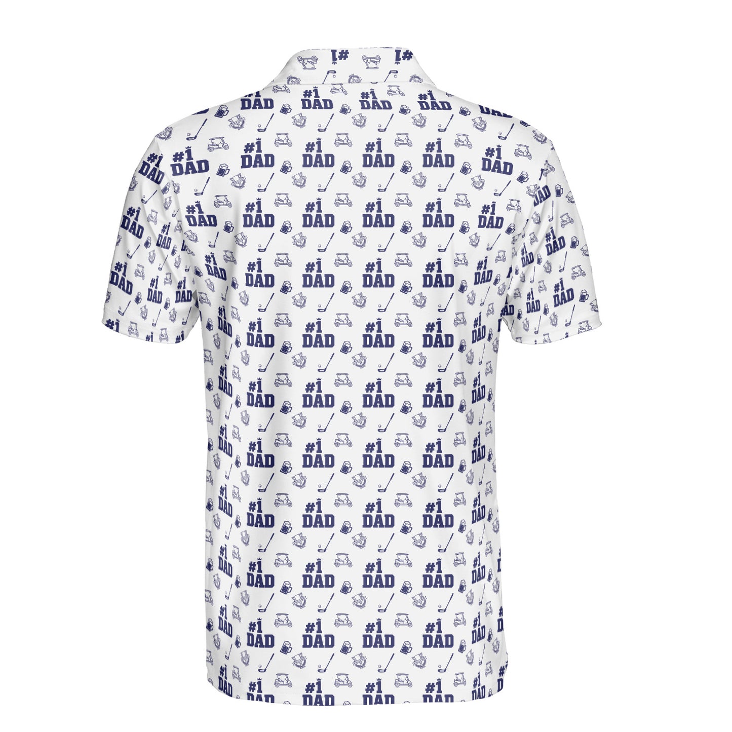 Men's Golf Polo Shirts Funny Dad Golf Shirts Moisture Wicking Gift Birthday for Dad Fathers Day T-Shirts