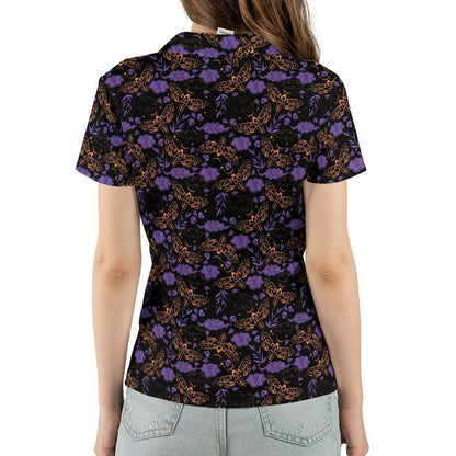 Polo Shirts for Women, V-Neck Business Casual Tops for Women, Graphic Summer Lapel Collar Tunic Tops Short Sleeve Work Blouses