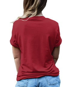 Snowman Christmas T-shirt For Women