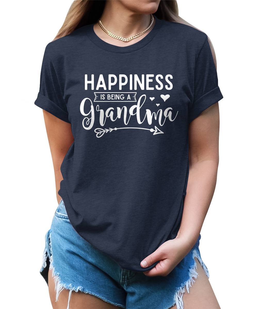 Happiness Is Being A Grandma Funny Nana T-shirt