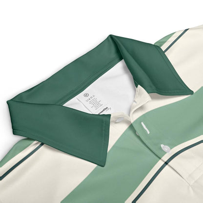 Best Dad By Par Golf Polo - Fairway Stripes collar detail
