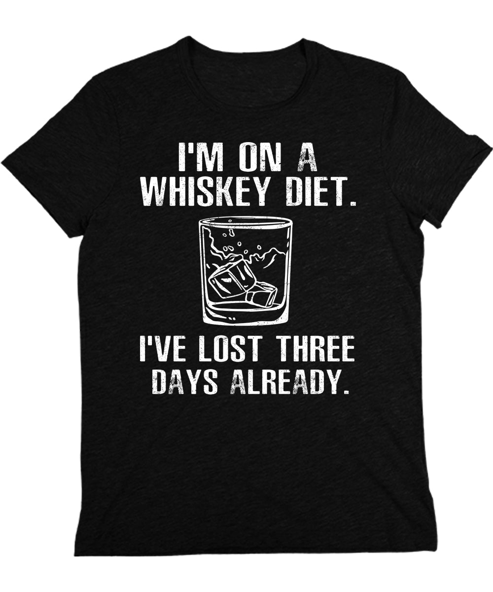 I'm On A Whiskey Diet Mens Graphic Tee