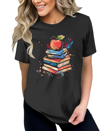 Bookworm Teacher Teaching Graphic Tees for Women