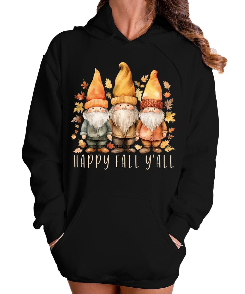 Happy Fall Y'all Autumn Gnomes Women's Hoodie