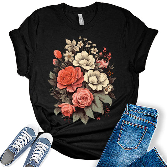 Flower Floral Women's Graphic T-shirt