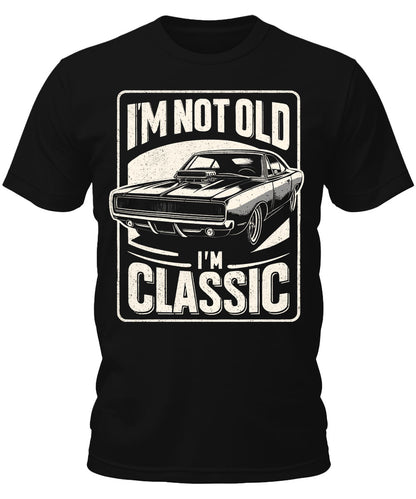 Cool Premium Tshirt I'm Not Old I'm Classic Car Graphic Tee For Men