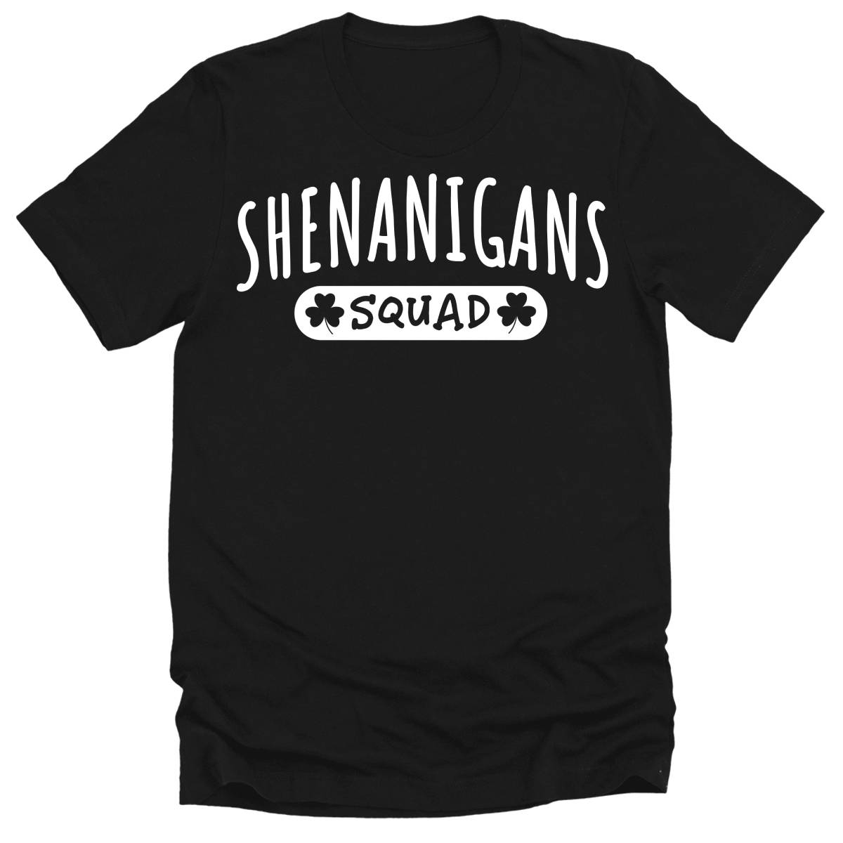Shenanigans Squad St Patrick's Day Shamrock Mens Graphic T-shirt