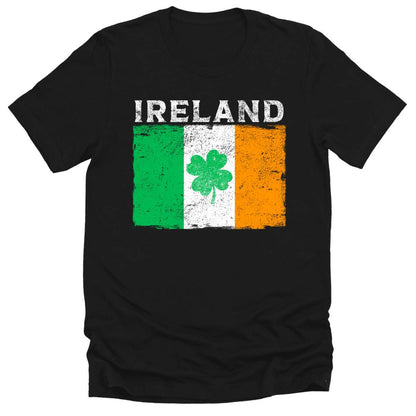 Ireland Irish Flag T Shirt St Patricks Day Shirt Mens Shamrock Graphic Tee