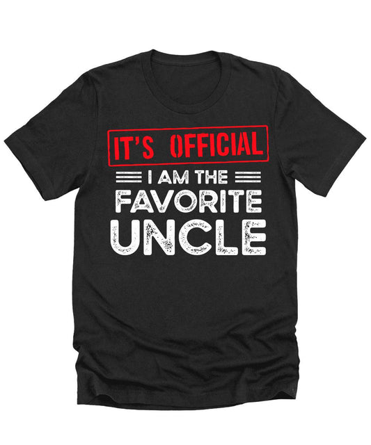 It's Official Favorite Uncle Mens Graphic Tee