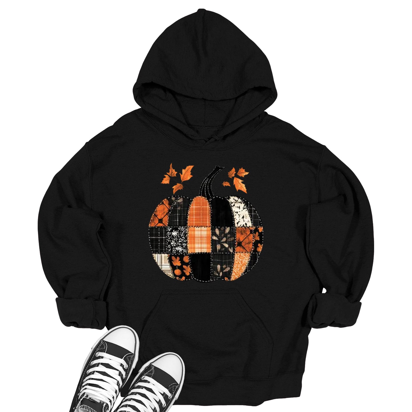 Women's Family Cute Autumn Thankful Fall Thanksgiving Hoodie