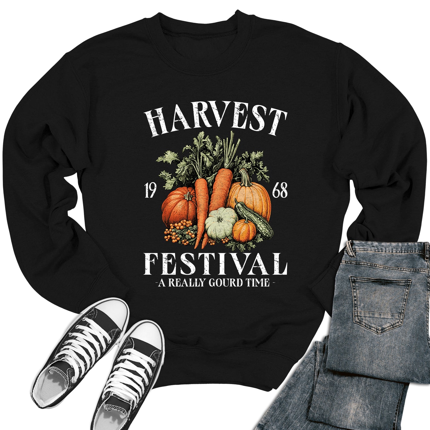 Harvest Festival 1968 Thanksgiving Crewneck Sweatshirt