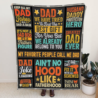 My Favorite People Call Me Dad Christmas Gifts Ultra-Soft Micro Fleece Blanket 50" x 60"