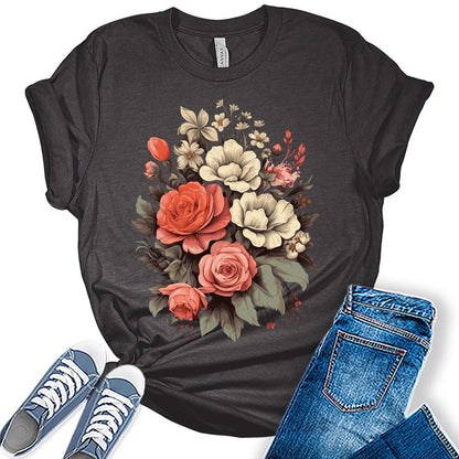 Flower Floral Women's Graphic T-shirt