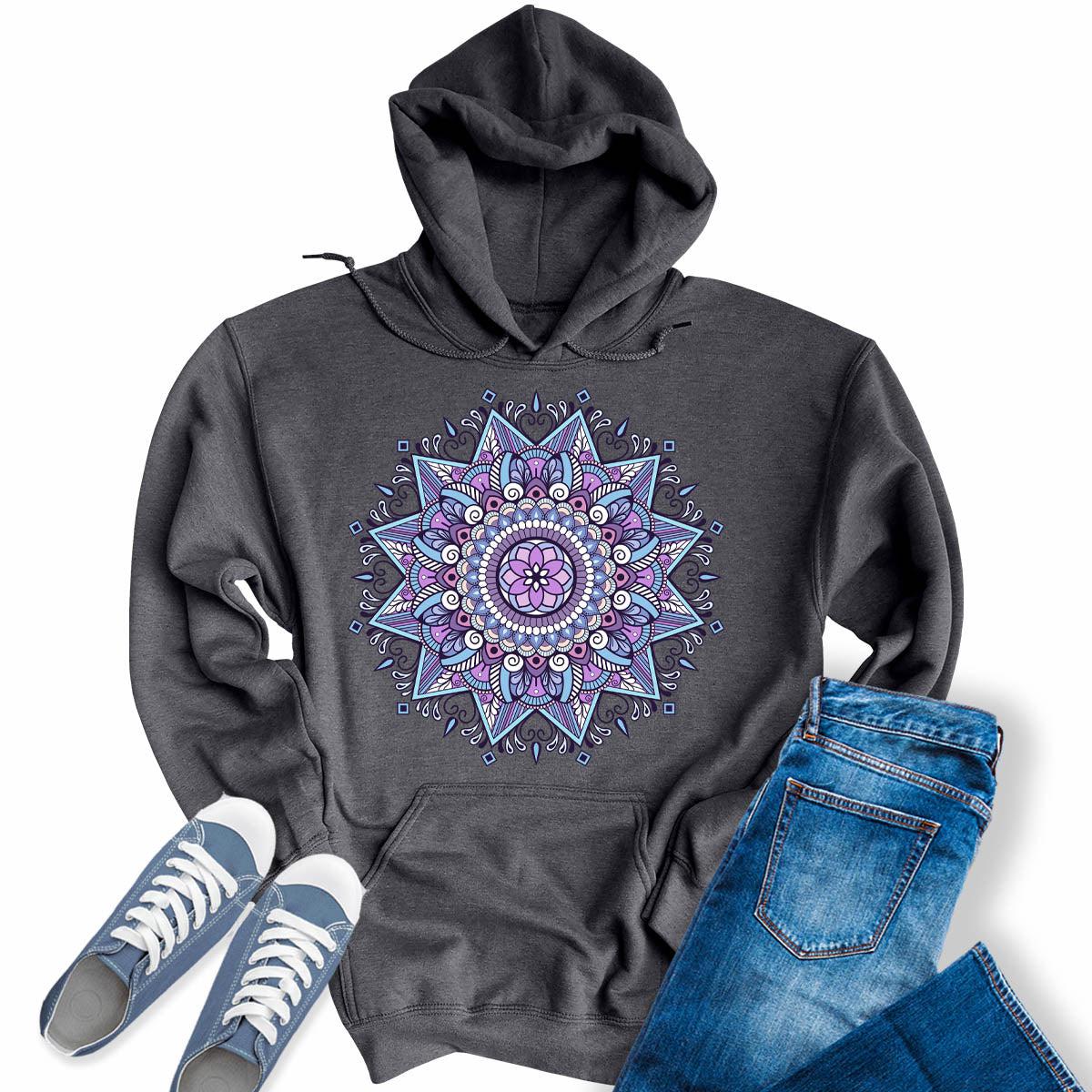 Purple Mandala Comfort Hoodie