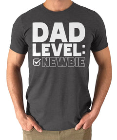 Dad Level Up Men's Graphic Tee for New Daddy