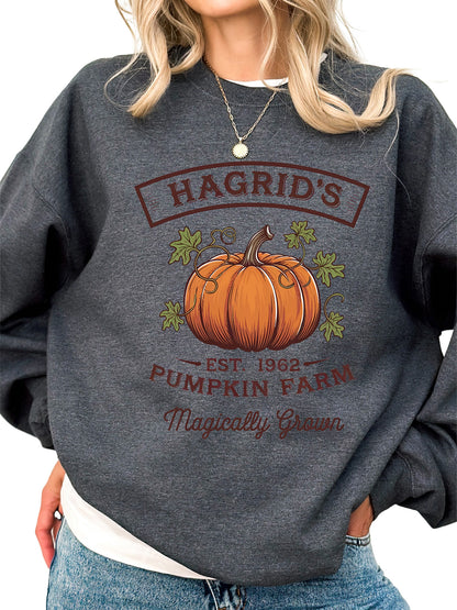 Women's Hagrid's Pumpkin Farm Magically Grown Crewneck Sweatshirt