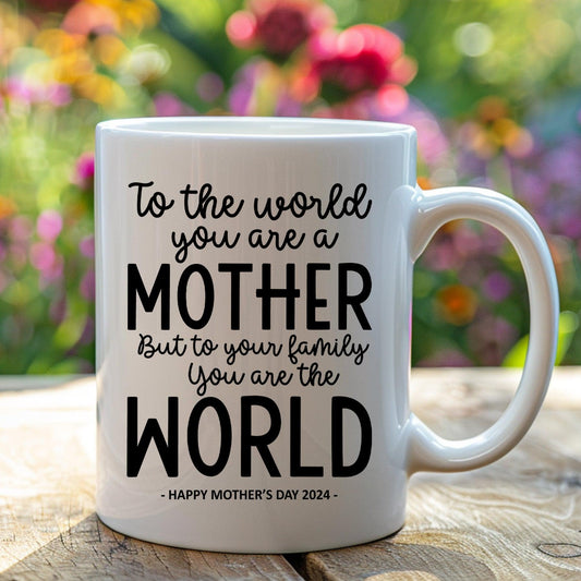 To Your Family You Are The World Mother's Day Gift Mug