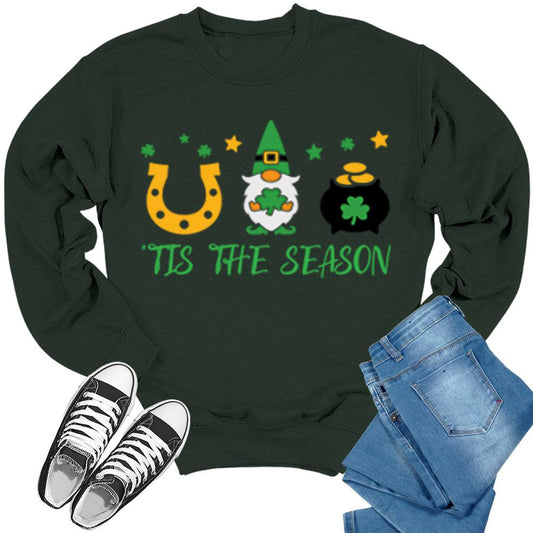 Tis The Season Irish Ireland St. Patrick's Day Crewneck Sweatshirt