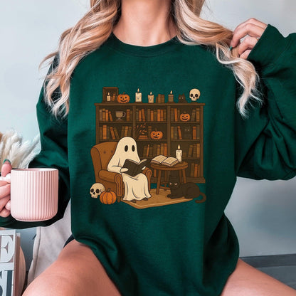 Women's Ghost Book Crewneck Sweatshirt
