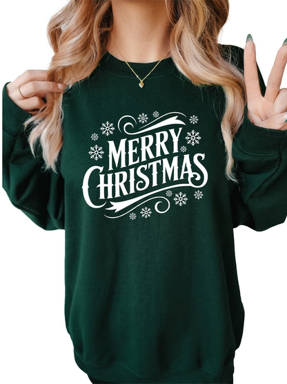 Women's Merry Christmas Crewneck Sweatshirt