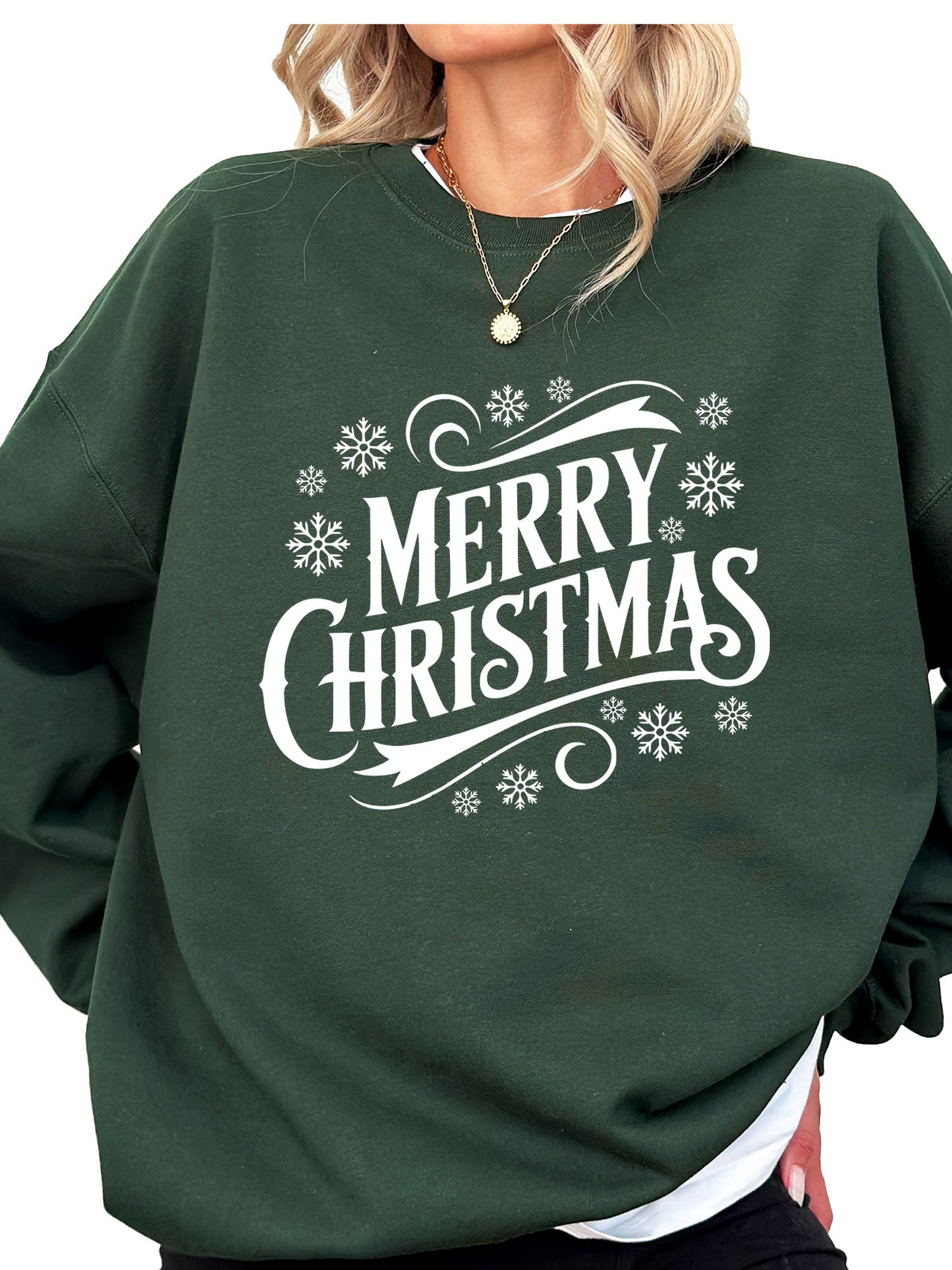 Women's Merry Christmas Crewneck Sweatshirt