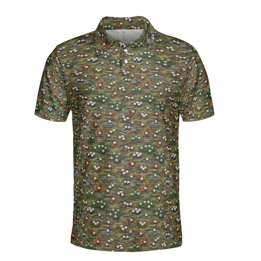 Men's Golf Polo Shirts Funny Golf Shirts for Men Performance Moisture Wicking Quick Dry Athletic Short Sleeve Shirts