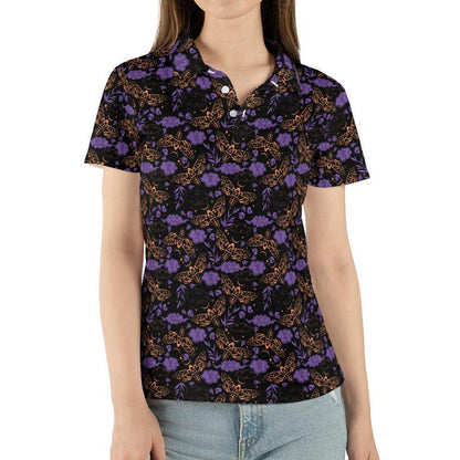 Polo Shirts for Women, V-Neck Business Casual Tops for Women, Graphic Summer Lapel Collar Tunic Tops Short Sleeve Work Blouses