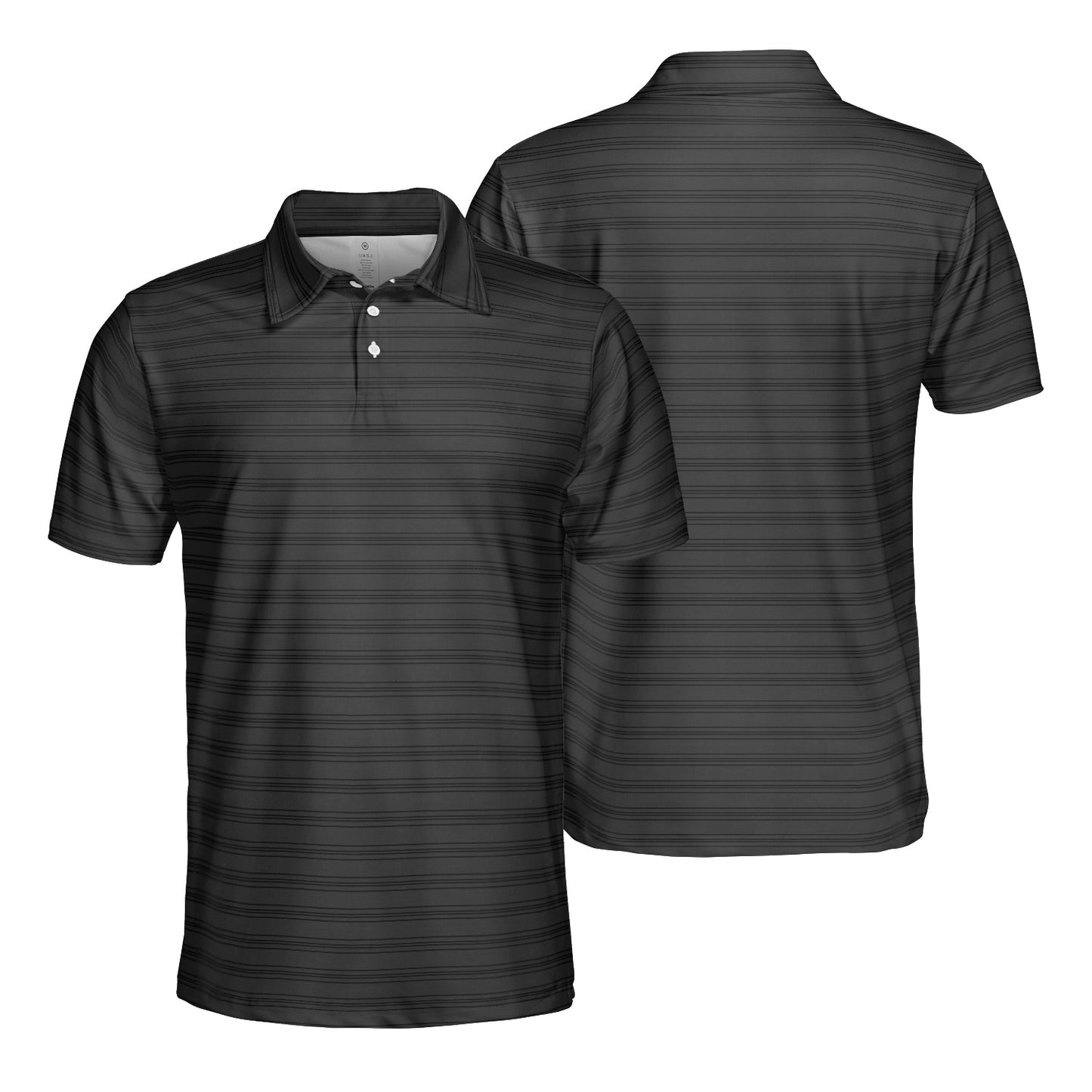 Mens Golf Polo Shirts Charcoal Short Sleeve Dry Fit Performance Moisture Wicking Casual Golf Shirts for Men