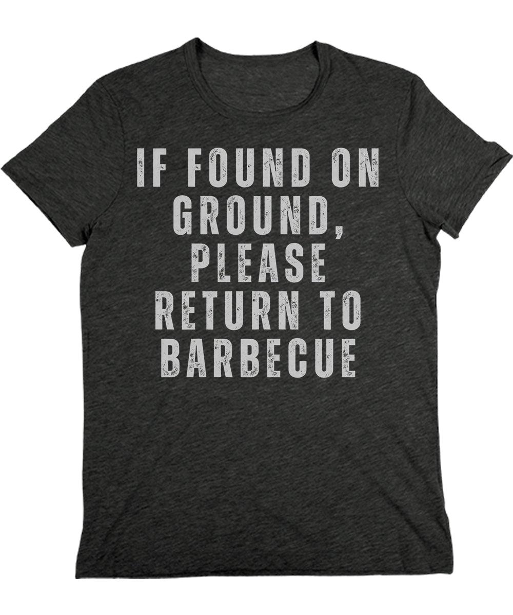 Please Return To Barbecue Funny Mens Graphic Tee