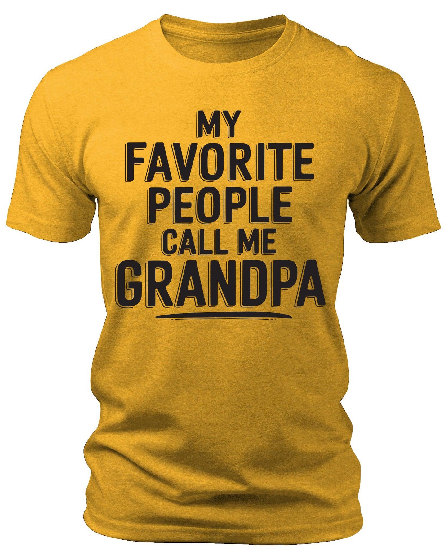 Mens My Favorite People Call Me Grandpa Graphic Tee Cool Premium Tshirt