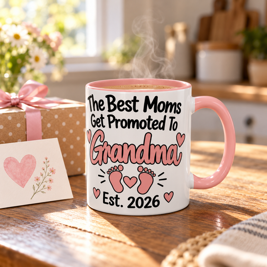 Promoted To Grandma Est. 2026 Mug
