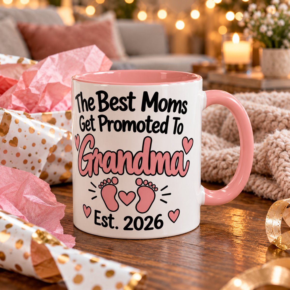 Promoted To Grandma Est. 2026 Mug