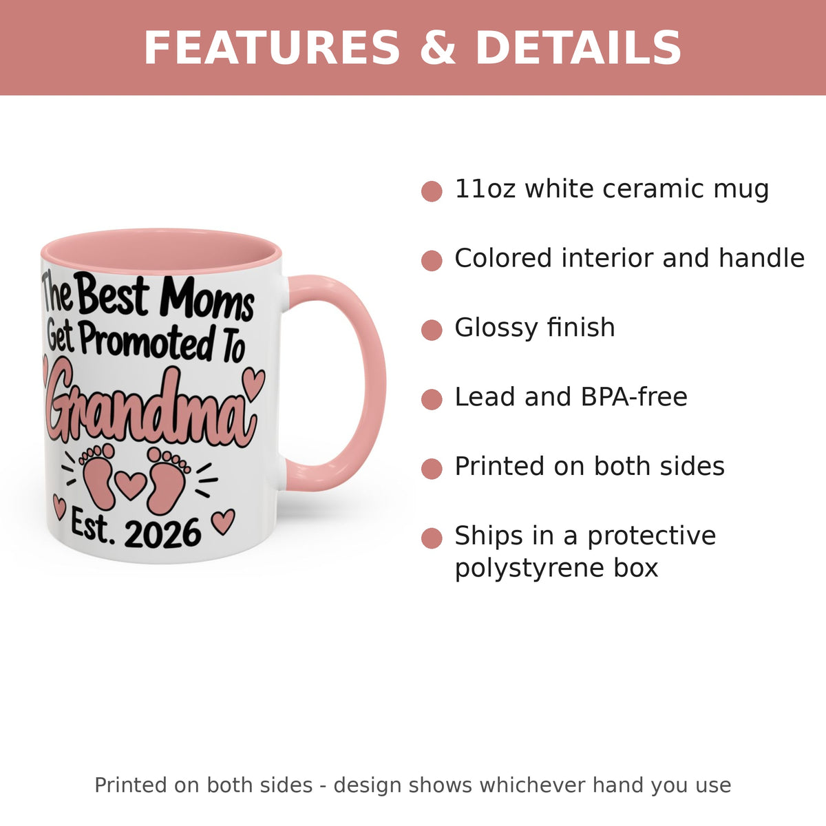 Promoted To Grandma Est. 2026 Mug