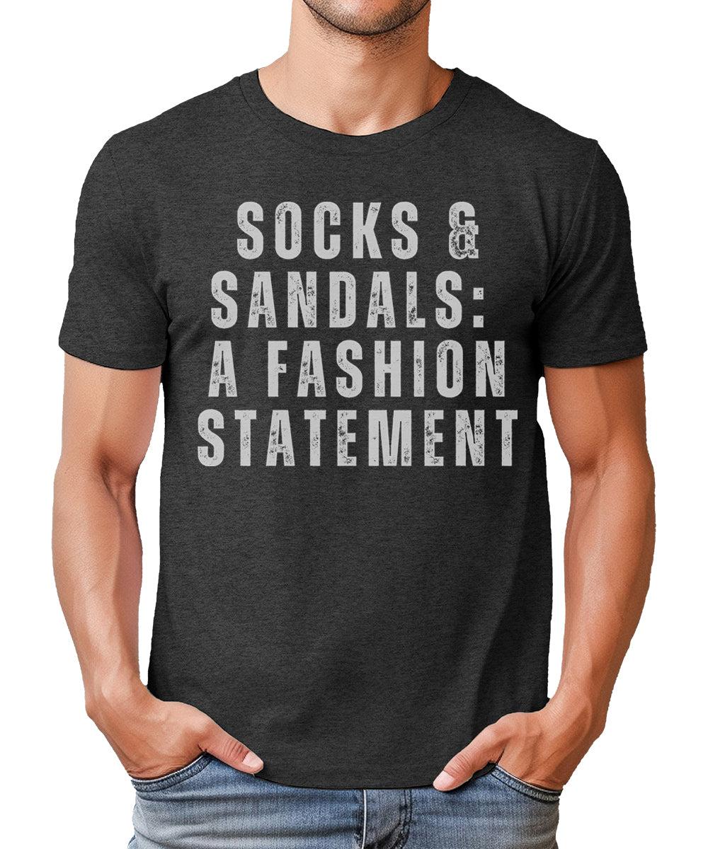 Socks and Sandals Fashion Statement Mens Graphic Tee