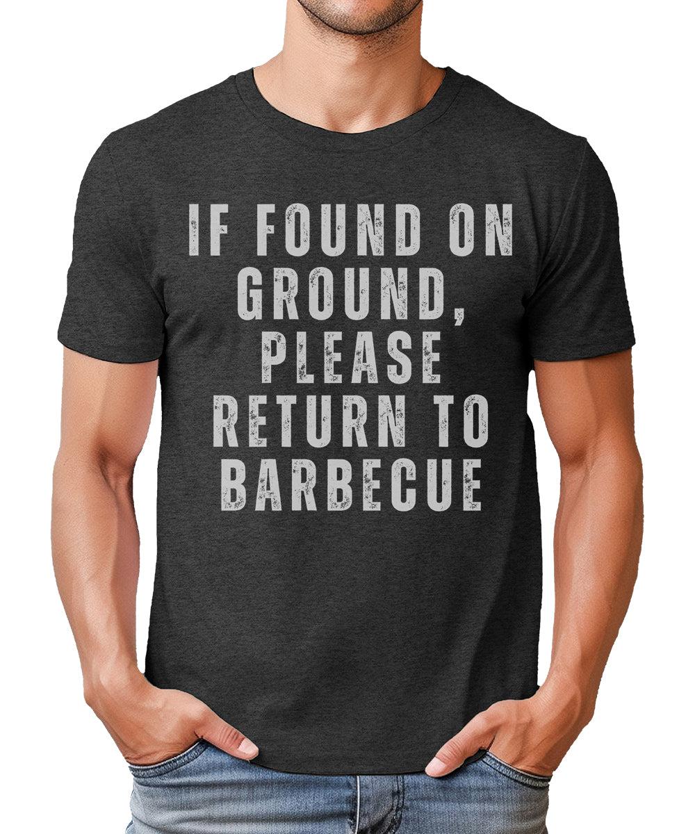 Please Return To Barbecue Funny Mens Graphic Tee