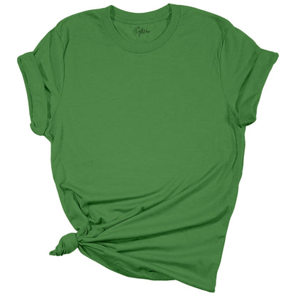 Women's Christmas blank tee - Leaf - GyftWear inside neck label