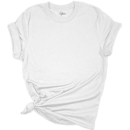 Women's Christmas blank tee - White - GyftWear inside neck label