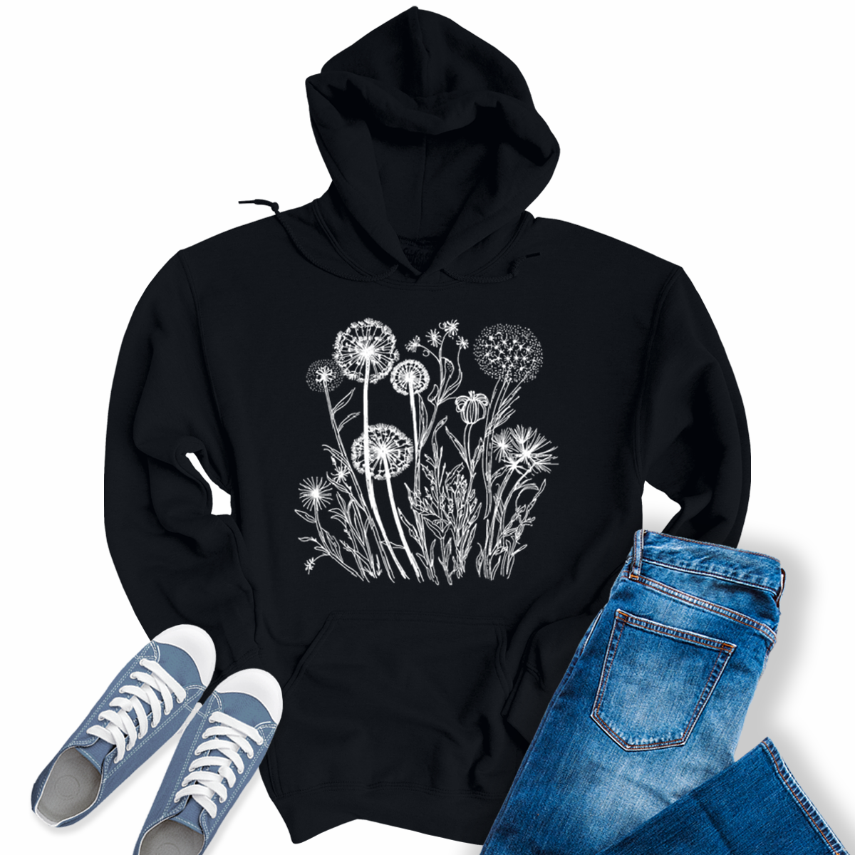 Women's Floral Wildflower Spring Hoodie