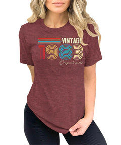 Love 1983 Vintage T-Shirt For Women's Graphic Tee