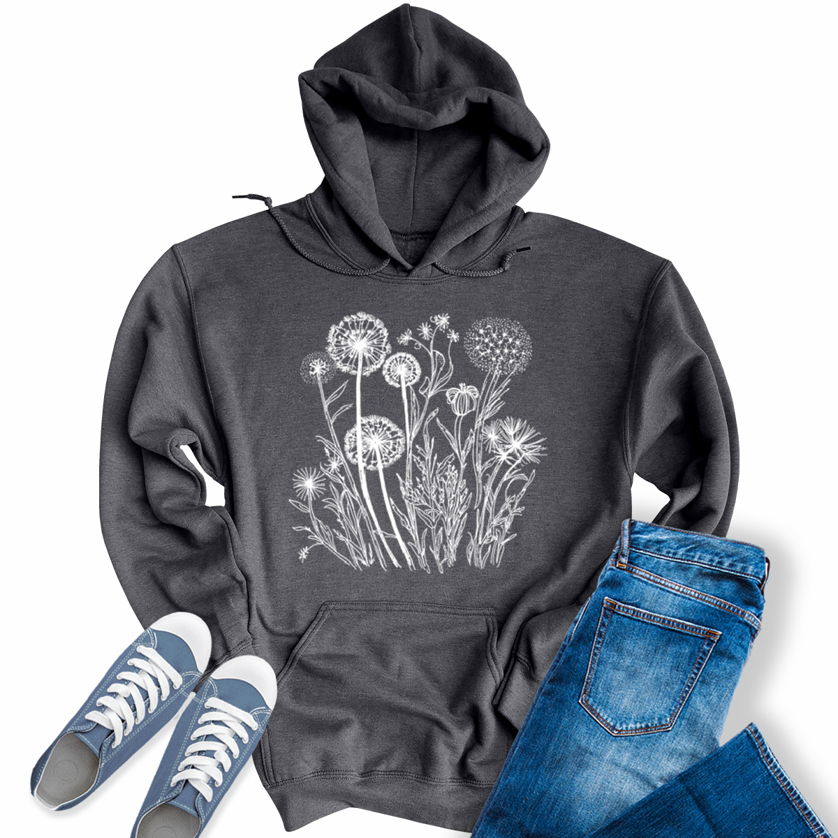 Women's Floral Wildflower Spring Hoodie