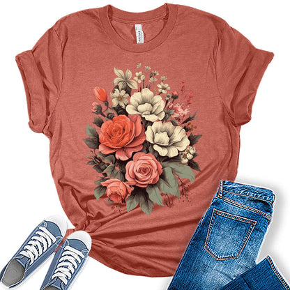 Flower Floral Women's Graphic T-shirt