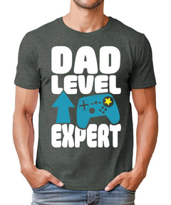 Cool Dad Level Expert Mens Graphic Tee