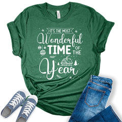 It's The Most Wonderful Time Of The Year Cute Christmas Womens T-shirt