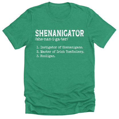 Shenanigator T Shirt St Patricks Day Shirt Mens Funny Graphic Tees