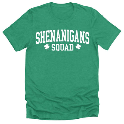 Shenanigans Squad T Shirt St Patricks Day Shirt Menetter Print Graphic Tees